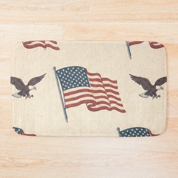 Item preview, United States America Eagle Flag Pride Retro designed and sold by ART ATTACK ZONE.