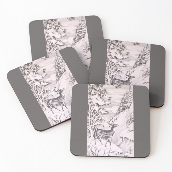 Item preview, Vintage Deer Scene designed and sold by collageDP.