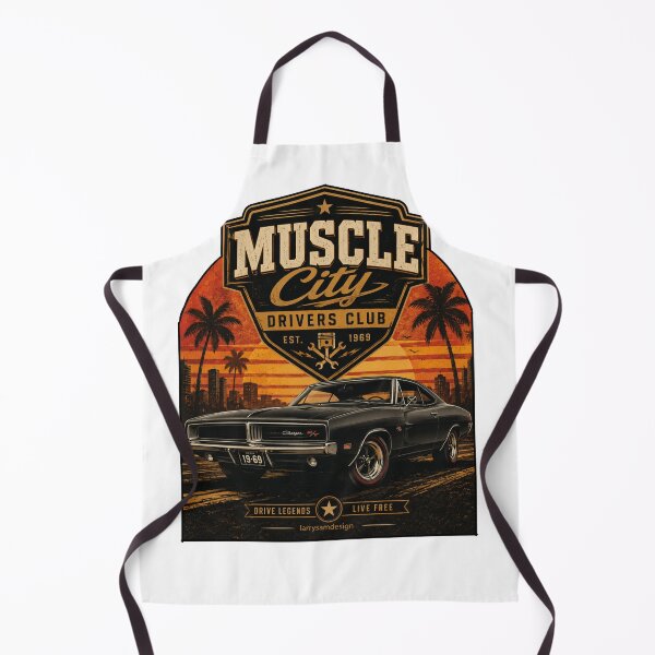 Item preview, 1969 Dodge Charger Muscle City Drivers Club Retro Muscle Car designed and sold by Larrysamdesign.