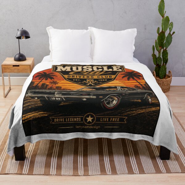 Item preview, 1969 Dodge Charger Muscle City Drivers Club Retro Muscle Car designed and sold by Larrysamdesign.