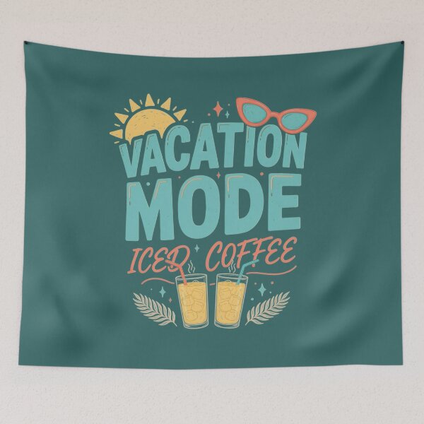 Item preview, Iced coffee and sun - Coffee and sunshine - Coffee lover -  Trendy summer - Summer graphic - Sunshine Vacation - Summer vibes - Summer travel - Iced coffee season designed and sold by JansenGS.