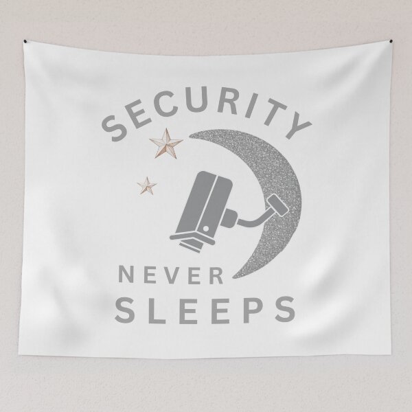 Item preview, Security Never Sleeps designed and sold by FiberatWorkTechs.