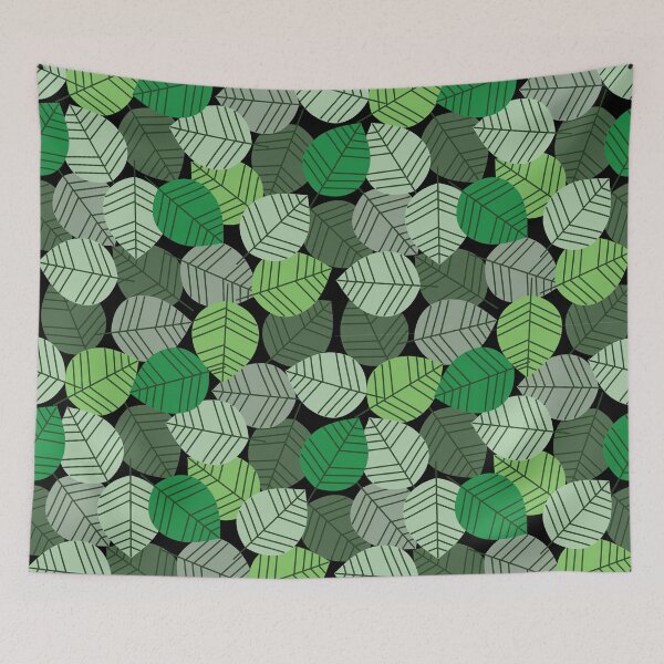 Item preview, Seamless Botanical Pattern of Fresh Green Leaves designed and sold by PowerAntShop.