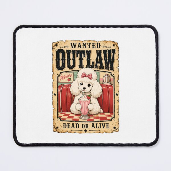 Item preview, Outlaw Funny Poodle Milkshake designed and sold by soondoock.
