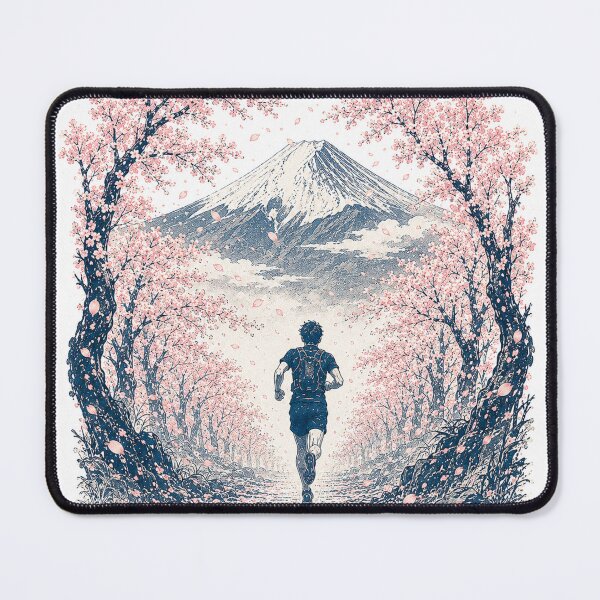 Item preview, Run Through the Storm of Beauty Japanese Cherry Blossom Trail Runner Art designed and sold by Locker39.
