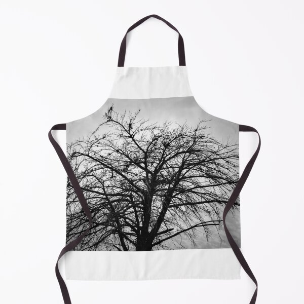 Item preview, Moody Black and White Silhouette of a Bare Tree With Twisted Branches Against Sky designed and sold by Nmallia.