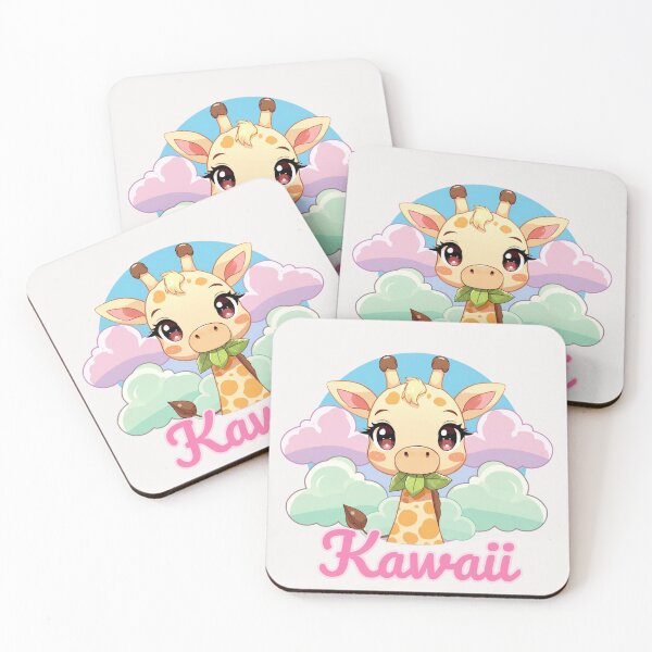 Item preview, Cute Kawaii Giraffe Pastel Clouds designed and sold by zuczekgti.