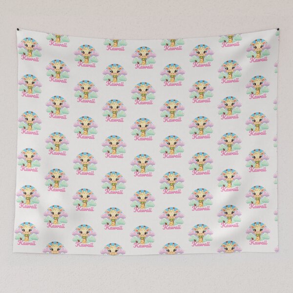Item preview, Cute Kawaii Giraffe Pastel Clouds designed and sold by zuczekgti.