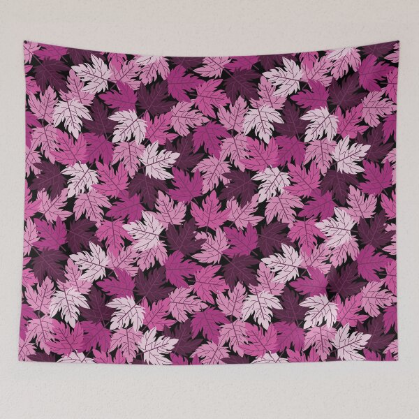 Item preview, Seamless Pattern of Vibrant Purple and Pink Maple Leaves designed and sold by PowerAntShop.