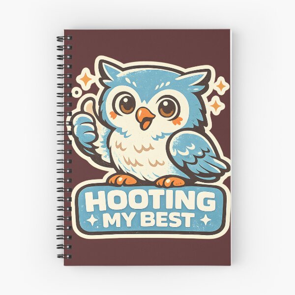 Item preview, Hooting My Best Cute Owl Shirt  Positive Trying My Best Meme  Encouraging Animal Motivation Design designed and sold by  Artistry in Motion by MADsrecreation.