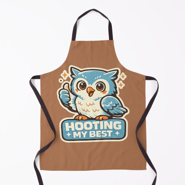 Item preview, Hooting My Best Cute Owl Shirt Positive Trying My Best Meme Encouraging Animal Motivation Design designed and sold by Artistry in Motion by MADsrecreation.
