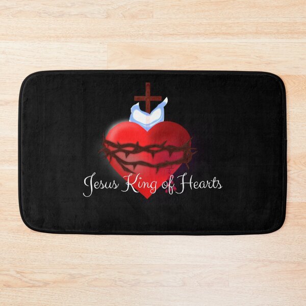 Item preview, Sacred Heart of Jesus King of Hearts Christian Art designed and sold by Kuzmier.