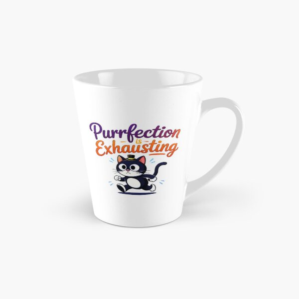 Item preview, Purrfection Is Exhausting Cat designed and sold by Canvas-Whispers.