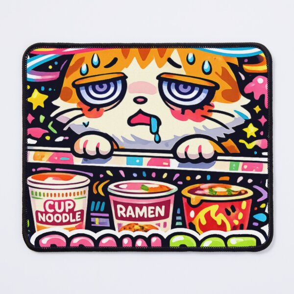Item preview, Brain Rot Ramen Cat Sticker – Kawaii Japanese Konbini Meme designed and sold by kawaii animal store (in Japan).