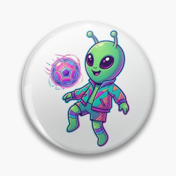 Item preview, Cute Alien Vaporwave Cosmic Soccer Player designed and sold by EchoPrint Co..