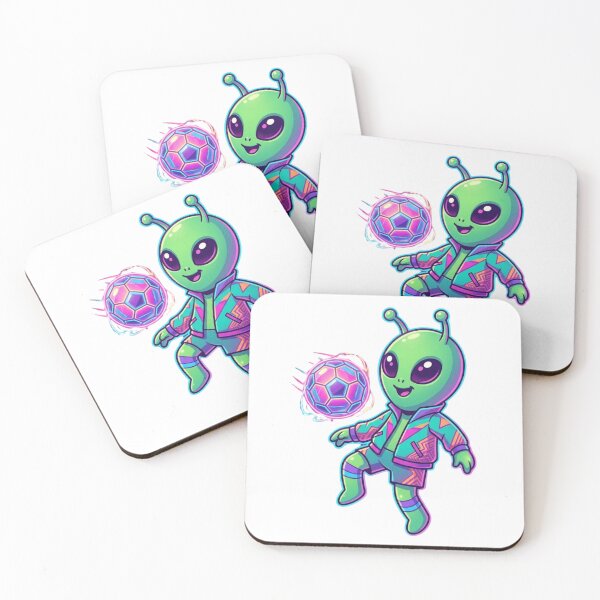 Item preview, Cute Alien Vaporwave Cosmic Soccer Player designed and sold by EchoPrint Co..