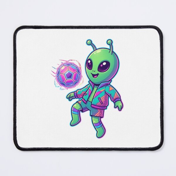 Item preview, Cute Alien Vaporwave Cosmic Soccer Player designed and sold by EchoPrint Co..