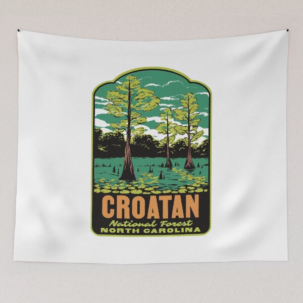 Item preview, Croatan National Forest North Carolina Retro designed and sold by HalpinDesign.