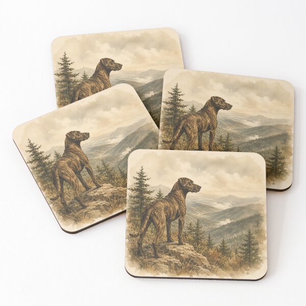 Item preview, Mountain Cur Brindle Dog Watercolor Appalachian designed and sold by RebelPawz.