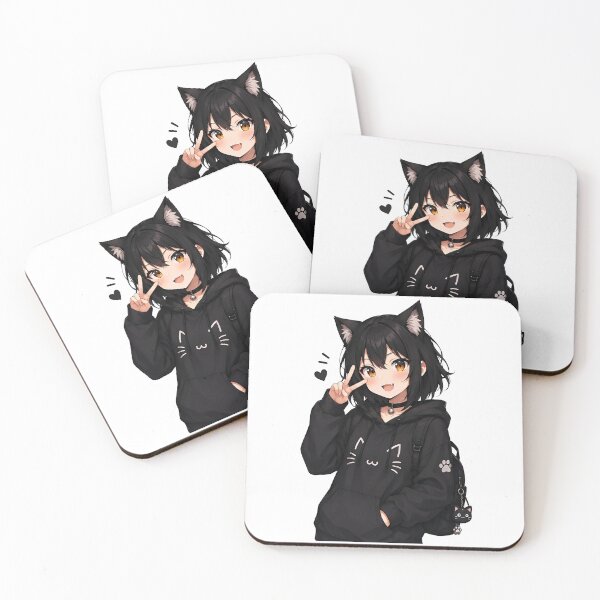 Item preview, Anime Cat Girl Kawaii Aesthetic designed and sold by Amr Siam.