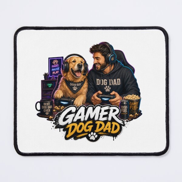 Item preview, Midnight Gamer Golden Retriever Dog Dad Kawaii Gaming T-Shirt designed and sold by Ashley critters.