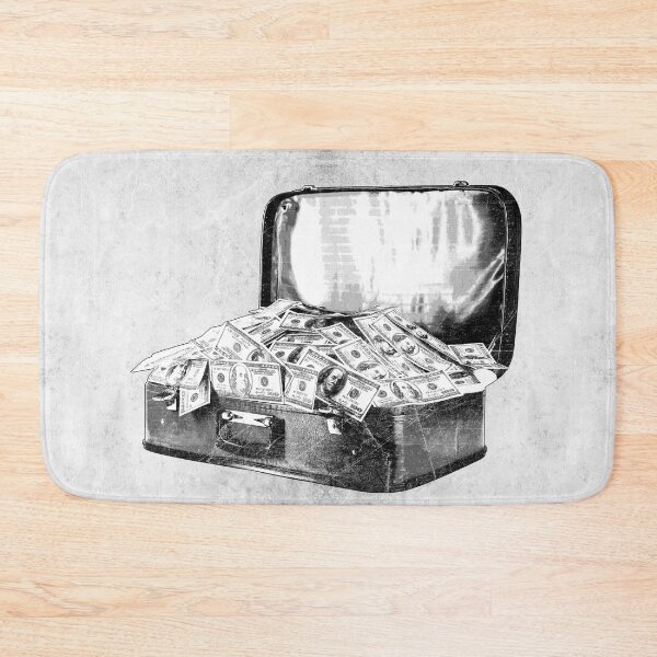 Item preview, Vintage Suitcase Full of Cash Dark Americana Crime Art designed and sold by Ghoul Enterprises.