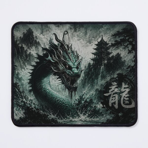 Item preview, Mystic Chinese Dragon Dark Fantasy Warrior designed and sold by Fei Long Design Hub.