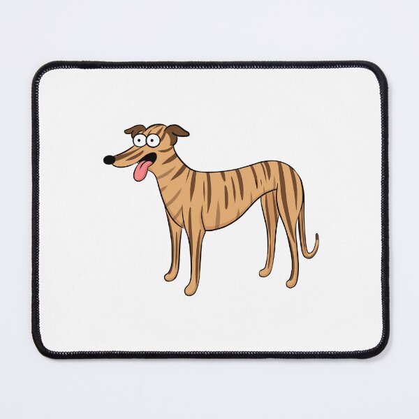 Item preview, Santa's Little Helper Style Brindle Hound designed and sold by Tessa Draws Stoof.