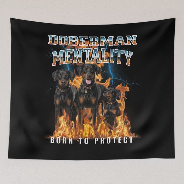 Item preview, Doberman Mentality Born To Protect – Loyal Guardian Dog Breed Gift designed and sold by HoshisWorld2018.