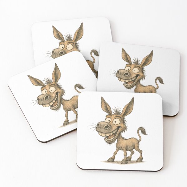 Item preview, Expressive Donkey – Funny Smiling Donkey Art designed and sold by Yomere.