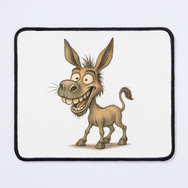 Item preview, Expressive Donkey – Funny Smiling Donkey Art designed and sold by Yomere.