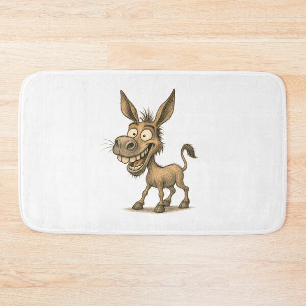 Item preview, Expressive Donkey – Funny Smiling Donkey Art designed and sold by Yomere.