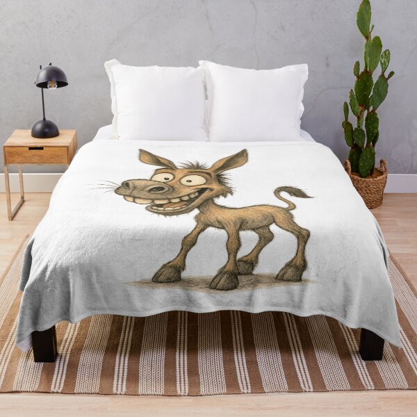 Item preview, Expressive Donkey – Funny Smiling Donkey Art designed and sold by Yomere.