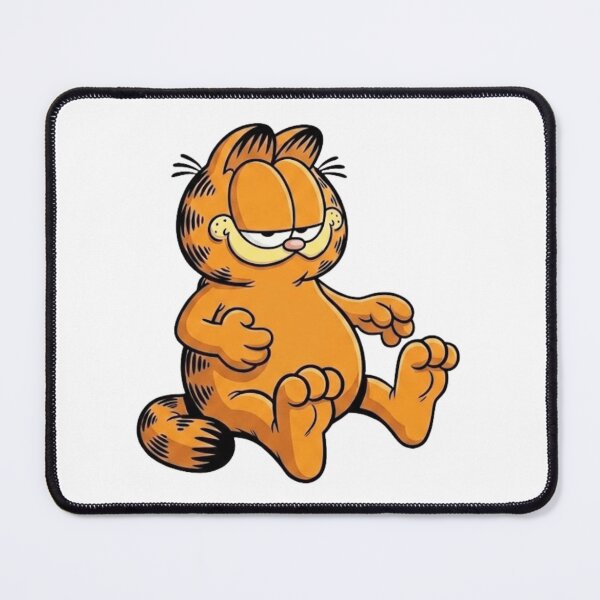 Item preview, Vintage Funny Cartoon Kitty Relaxed Orange Cat Comic Style Graphic Design designed and sold by Charonde.