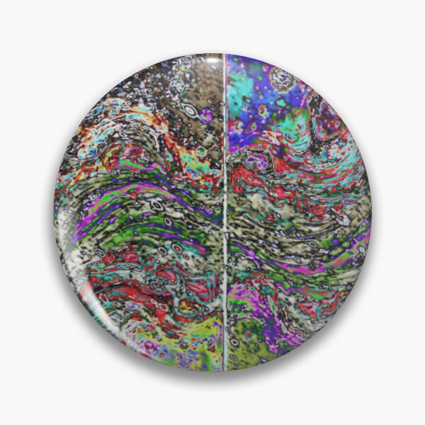 Item preview, cosmic waves round E4 colorful round abstract design designed and sold by SmashingDeals.