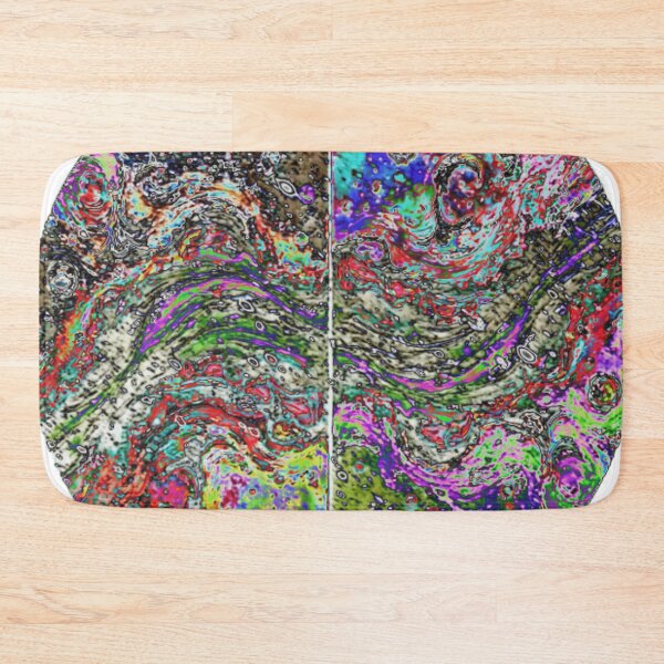 Item preview, cosmic waves round E4 colorful round abstract design designed and sold by SmashingDeals.