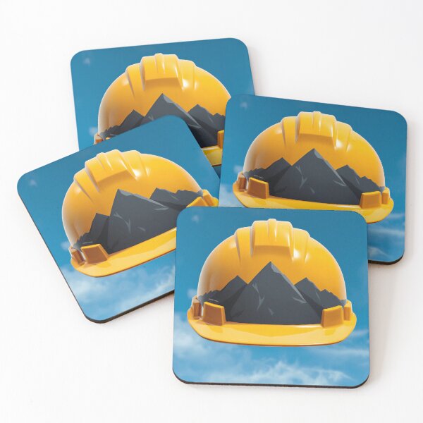 Item preview, Mountain Hard Hat Construction Worker Safety Design designed and sold by Evergreen Horizon Works.