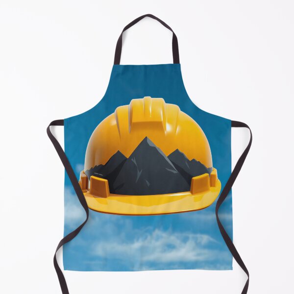 Item preview, Mountain Hard Hat Construction Worker Safety Design designed and sold by Evergreen Horizon Works.