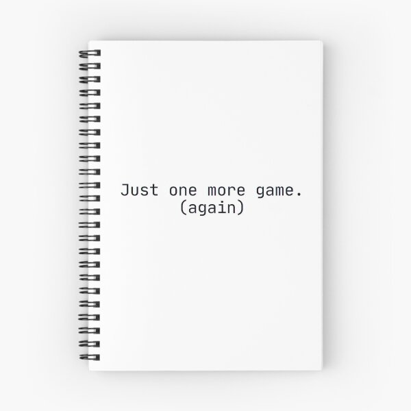 Item preview, Just One More Game (Again) designed and sold by RunningWhiskers.