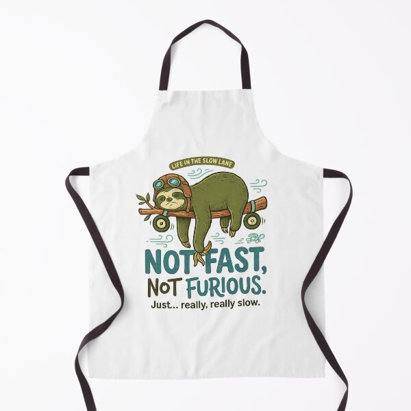Item preview, Not Fast Not Furious Sloth Funny Vintage Retro T-Shirt designed and sold by CreativeNest Prints.