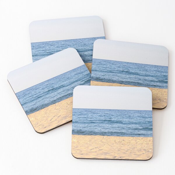 Item preview, Minimalist Sandy Beach and Blue Ocean Horizon designed and sold by MariaAteva.