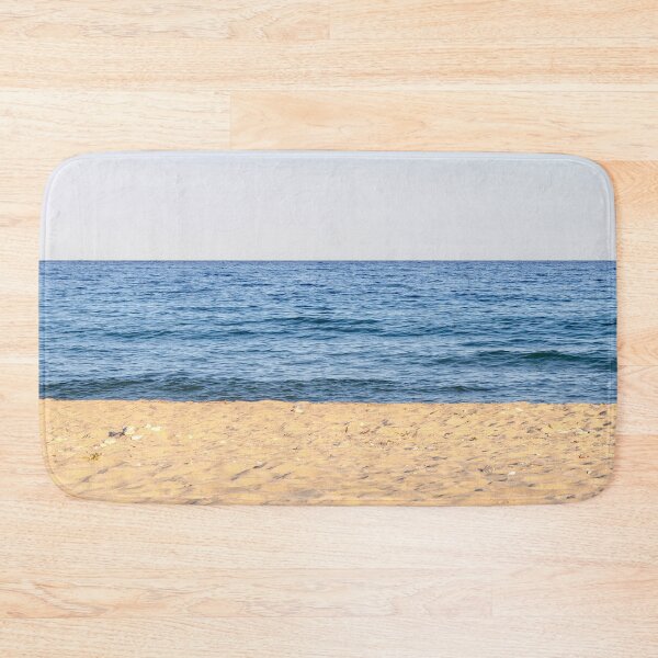 Item preview, Minimalist Sandy Beach and Blue Ocean Horizon designed and sold by MariaAteva.