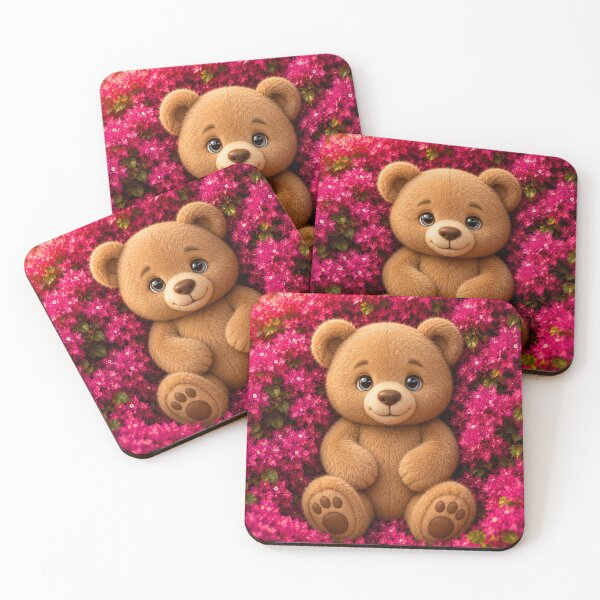 Item preview, Cute Teddy Bear In Pink Blossoms designed and sold by Rohan132.