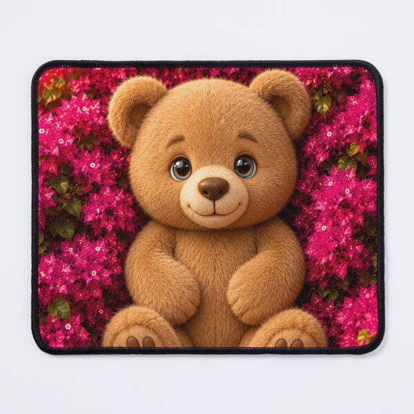 Item preview, Cute Teddy Bear In Pink Blossoms designed and sold by Rohan132.