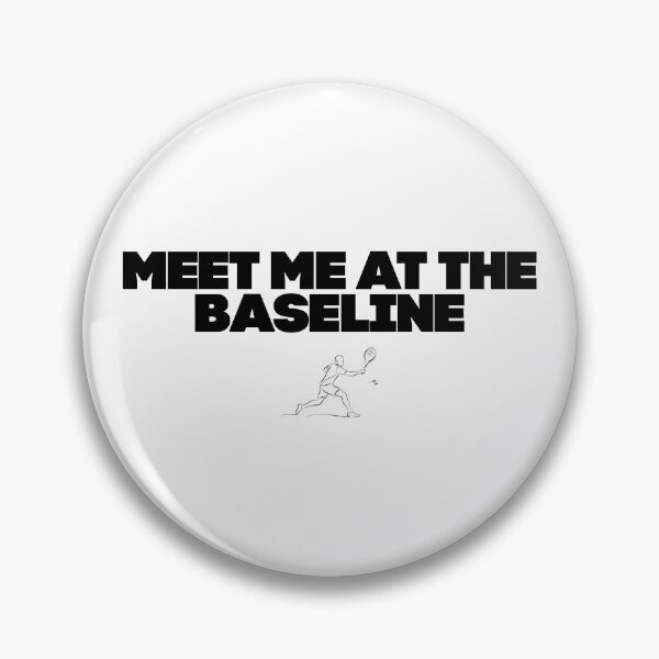 Item preview, Meet Me at the Baseline - Tennis designed and sold by RunningWhiskers.