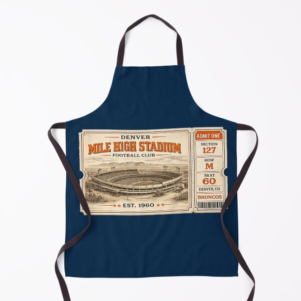 Item preview, Mile High Stadium Vintage Ticket, Denver Football Club Retro Stadium designed and sold by GhostDawgs.