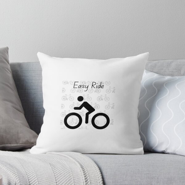 Item preview, Easy Ride Cycling Sticker | Minimalist Bicycle Rider Design for Bike Lovers designed and sold by Fill Dreams Studio.