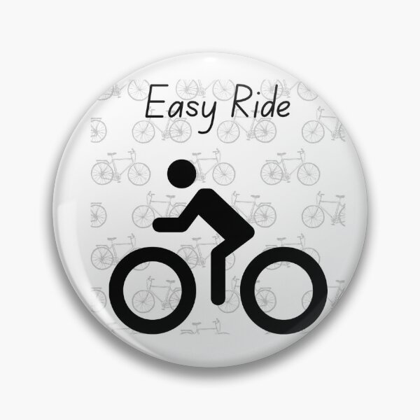 Item preview, Easy Ride Cycling Sticker | Minimalist Bicycle Rider Design for Bike Lovers designed and sold by Fill Dreams Studio.