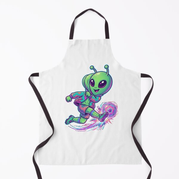 Item preview, Funny Alien Soccer Player Vaporwave Cartoon designed and sold by EchoPrint Co..