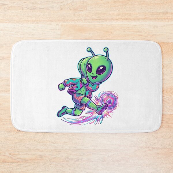 Item preview, Funny Alien Soccer Player Vaporwave Cartoon designed and sold by EchoPrint Co..